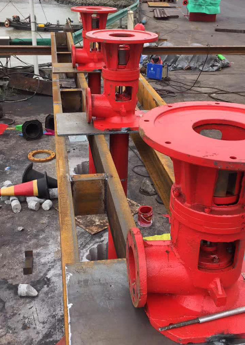大型长轴消防泵安装现场案例展示